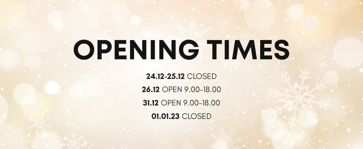 Opening times on holidays 2022
