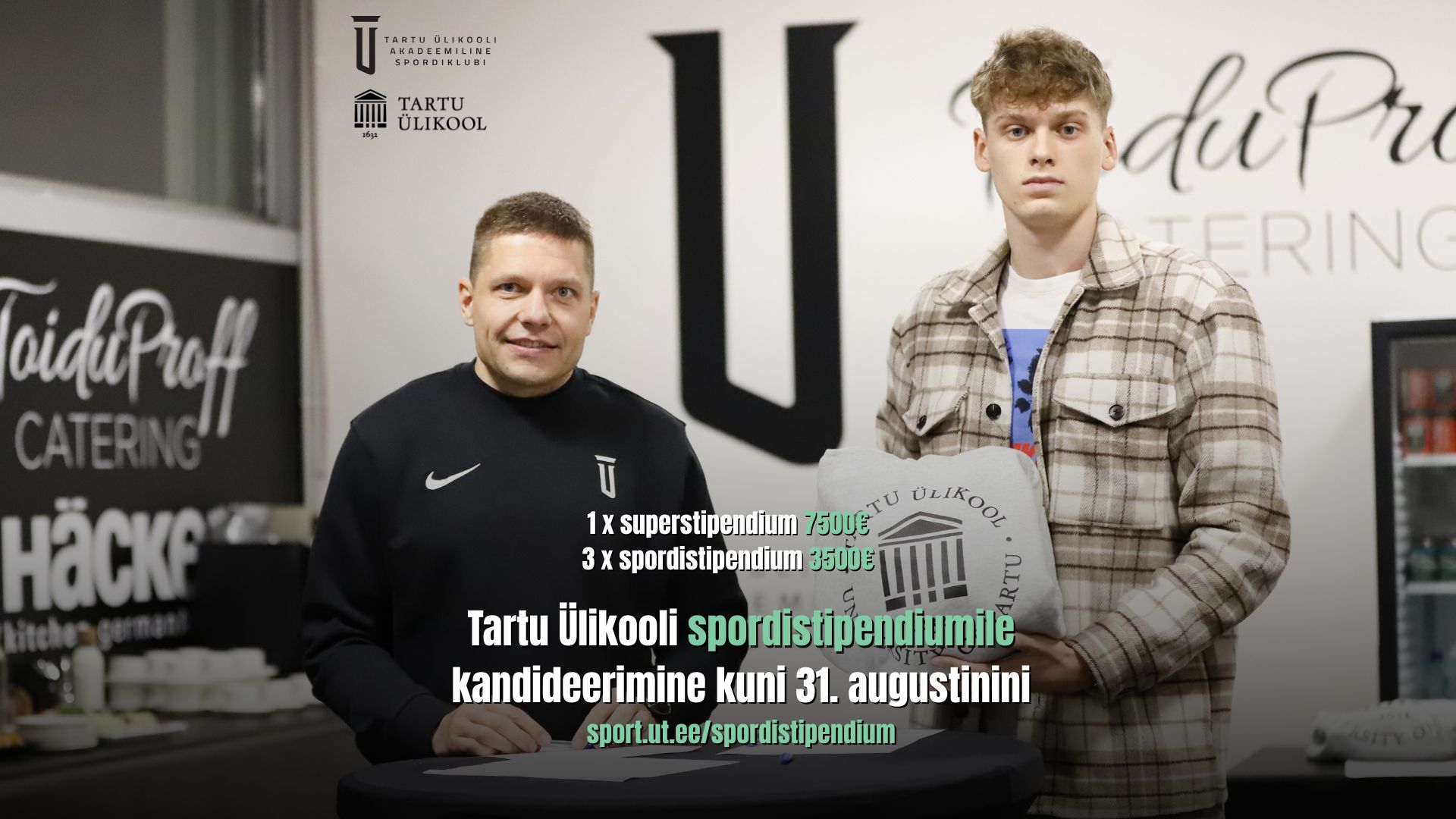 Tartu Ülikooli spordistipendiumile saab kandideerida kuni 31. augustini